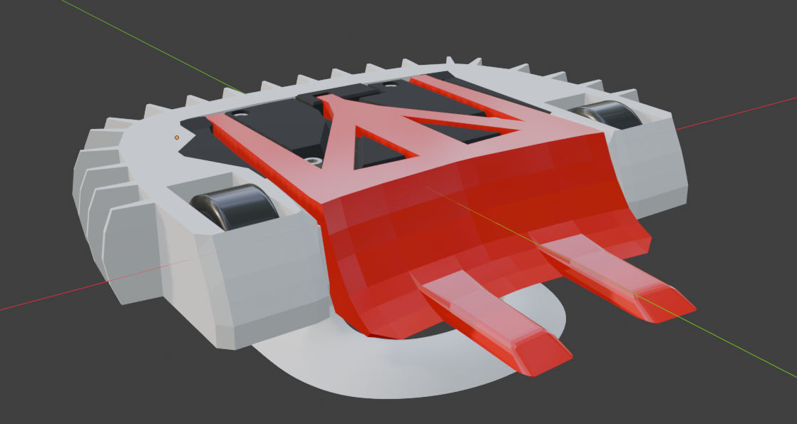 A screenshot of EF1 inside blender